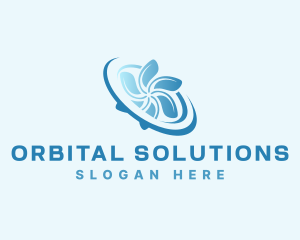 Propeller Orbit Temperature logo design