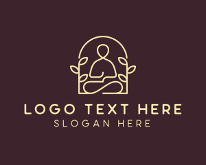 Yogi - Yoga Leaf Wellness logo design
