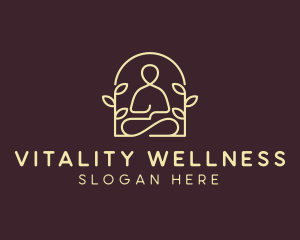 Yoga Leaf Wellness logo design