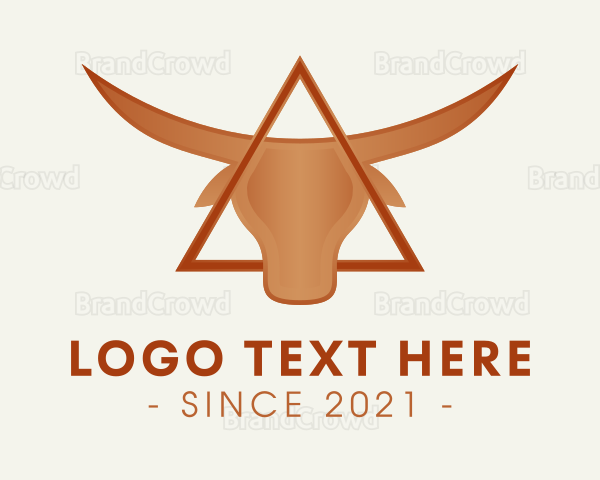 Triangle Bull Horns Logo