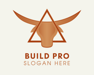 Triangle Bull Horns Logo
