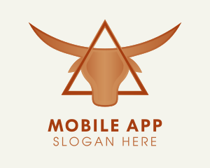 Triangle Bull Horns Logo