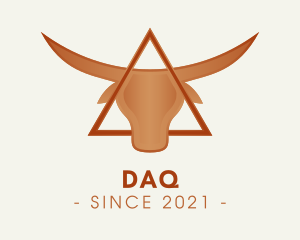 Furious - Triangle Bull Horns logo design