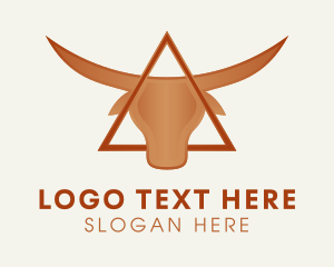 Triangle Bull Horns Logo