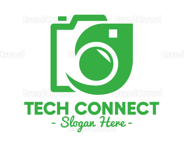 Leaf Camera Outline Logo