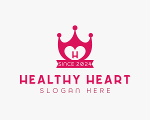 Lovely Heart Shield logo design