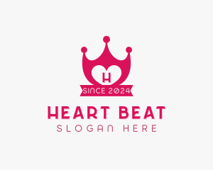 Lovely Heart Shield logo design