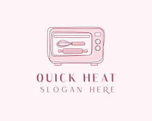 Microwave - Baking Oven Baker logo design