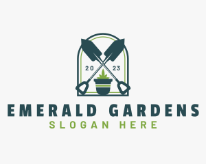 Garden Shovel Landscaping logo design