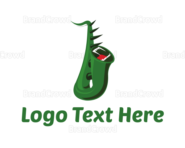 Green Monster Saxophone Logo