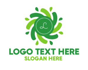 Green City - Green Radial Lettermark logo design