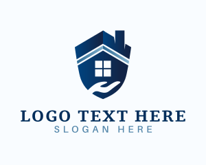 Hand - House Shield Realty logo design