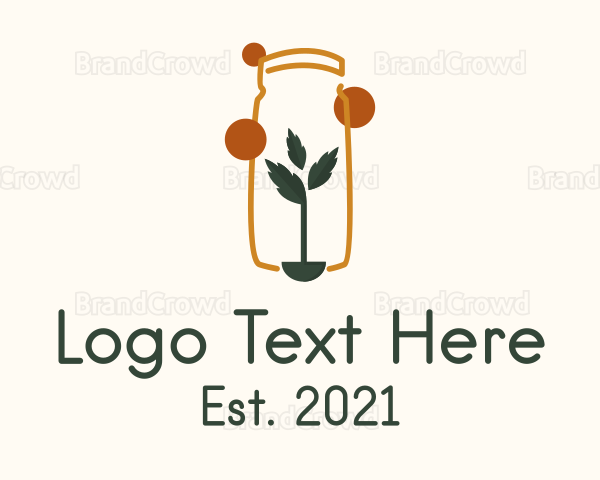 Herb Plant Jar Logo