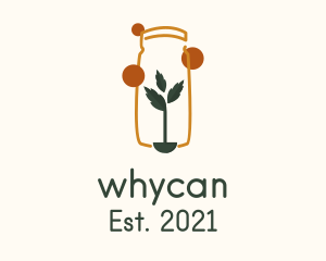 Agriculturist - Herb Plant Jar logo design