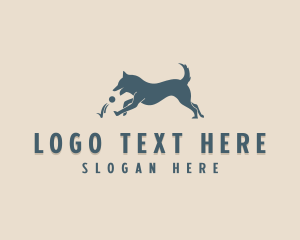Dog Sitter - Happy Husky Dog logo design