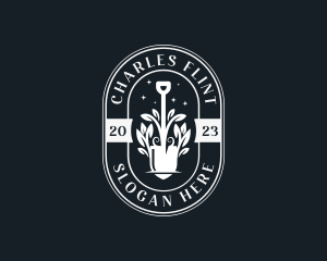 Topiary - Plant Shovel Gardening logo design