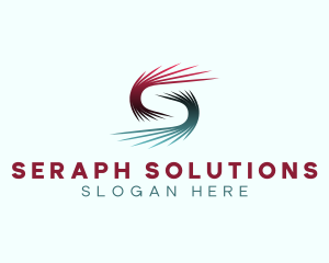 Solar Technology Letter S logo design