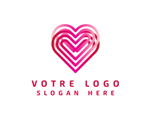 Double Dating Heart Logo