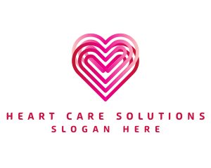 Double Dating Heart logo design