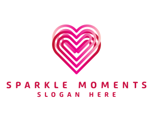 Engagement - Double Dating Heart logo design