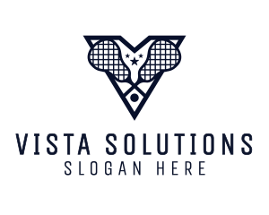 Letter V Lacrosse League logo design