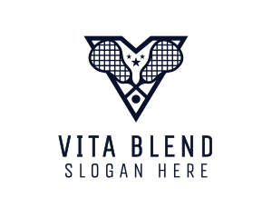 Letter V Lacrosse League logo design