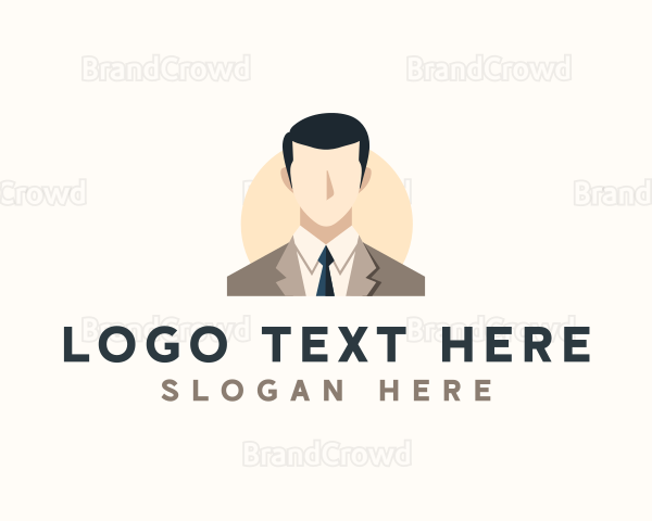 Corporate Man Avatar Logo