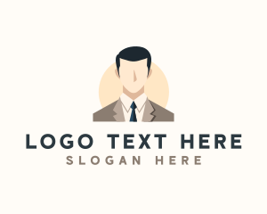 Suit - Corporate Man Avatar logo design