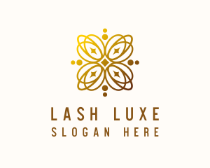 Golden Luxe Wellness logo design