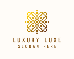 Golden Luxe Wellness logo design