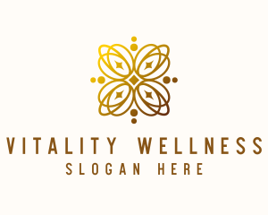 Golden Luxe Wellness logo design