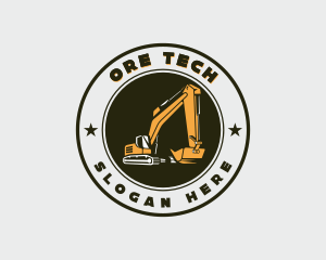 Mining - Industrial Mining Excavator logo design