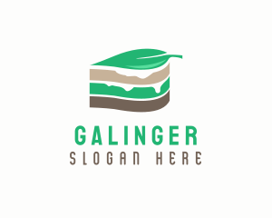 Vegan Leaf Cake Slice  Logo