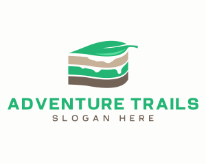 Vegan Cake Slice  logo design