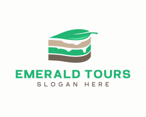 Vegan Cake Slice  logo design