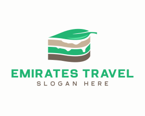 Vegan Cake Slice  logo design