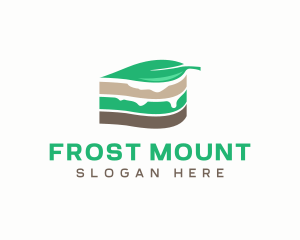 Vegan Cake Slice  logo design