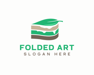 Vegan Cake Slice  logo design