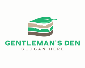 Vegan Cake Slice  logo design