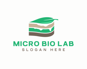 Vegan Cake Slice  logo design