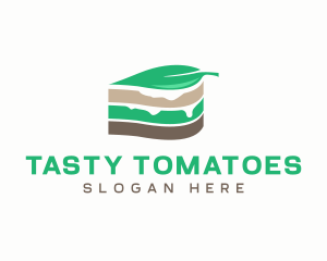 Vegan Cake Slice  logo design