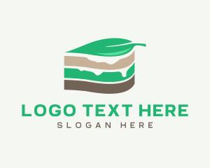 Culinary Arts - Vegan Cake Slice logo design
