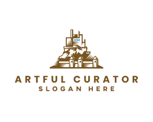 Industrial Castle Factory logo design