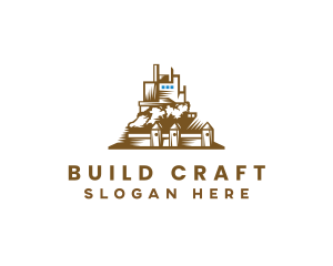 Industrial Castle Factory logo design