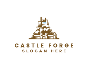 Industrial Castle Factory logo design