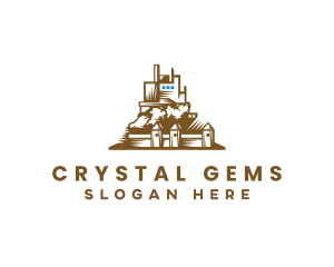 Industrial Castle Factory logo design