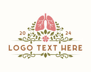 Organ - Organic Floral Lung Organ logo design