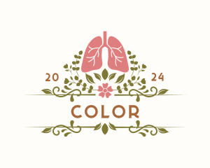 Organic - Organic Floral Lung Organ logo design