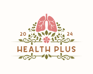 Organic Floral Lung Organ logo design