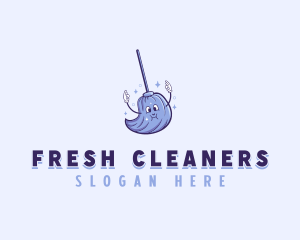 Housekeeping Mop Cleaner logo design